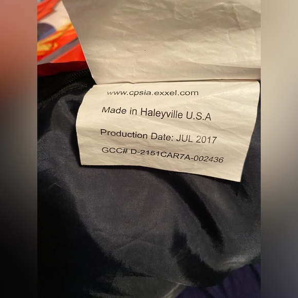 Disney Pixar Lightning McQueen Cars 3 Camping/Sleeping Bag Made in USA 28”x56” - Picture 3 of 5